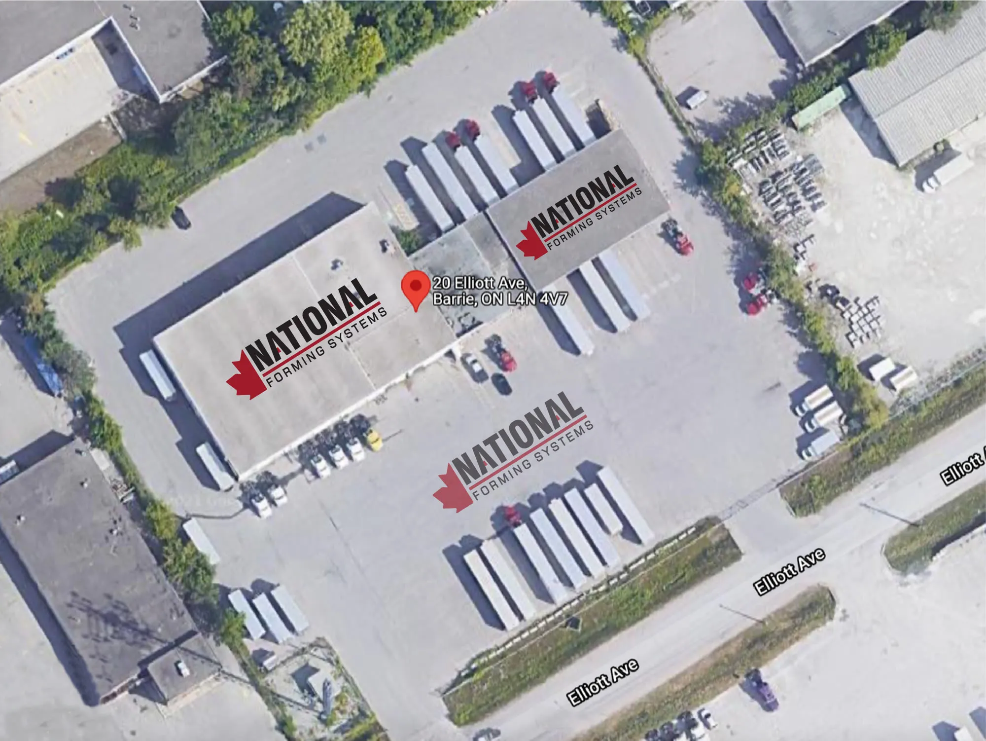 Poslovni objekt National Forming Systems v Barrieju, Ontario, Kanada